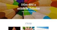 Desktop Screenshot of ddmzdanice.cz